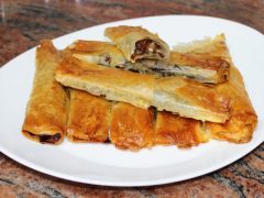 Pastelitos de masa filo con nutella