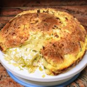 Pan de leche con queso y puerros, SUAVE Y ESPONJOSO