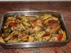 Pollo al horno