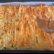 Desayuno crujiente con masa filo