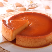 Flan de turrón sin hornear