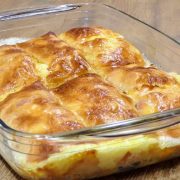Desayuno crujiente de masa filo