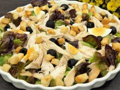 Deliciosa ENSALADA de POLLO rápida y fácil