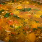 Sopa de carne y verduras